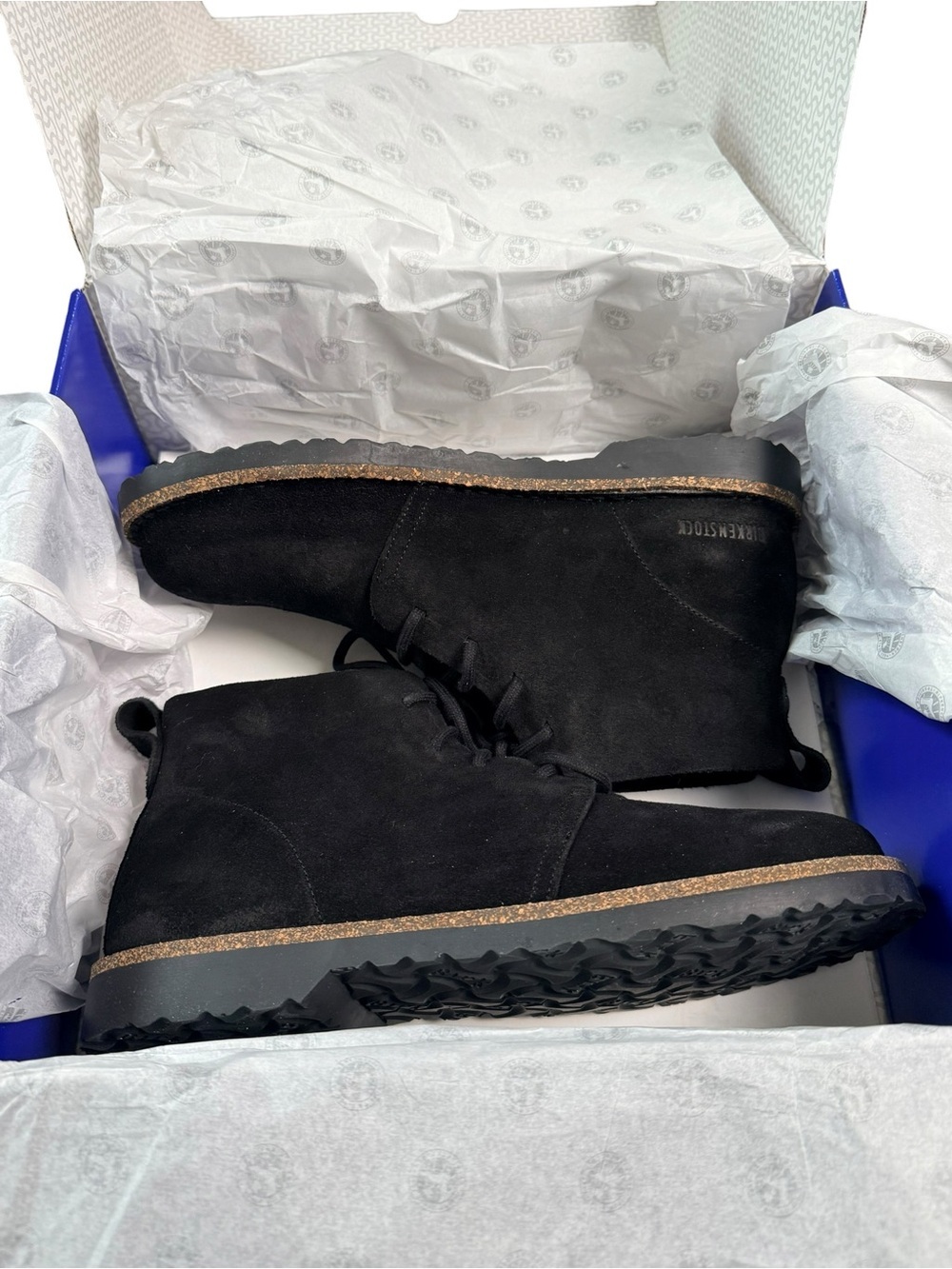 NIB Birkenstock Uppsala Chukka Black Suede Boots 41 - Picture 8 of 13